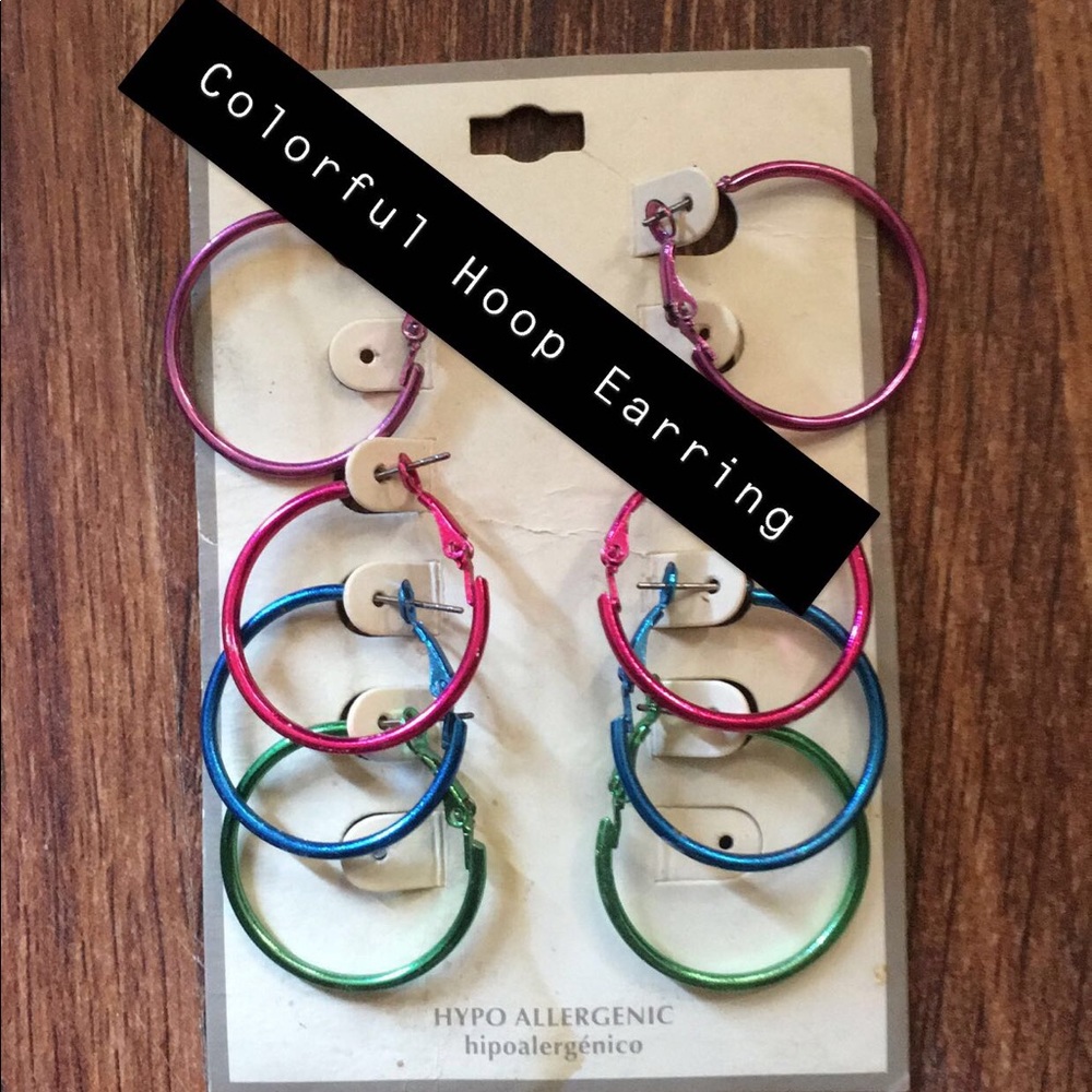 Colorful Hoop Earrings